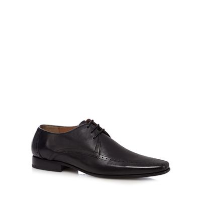 Jeff Banks Black punched Derby shoes